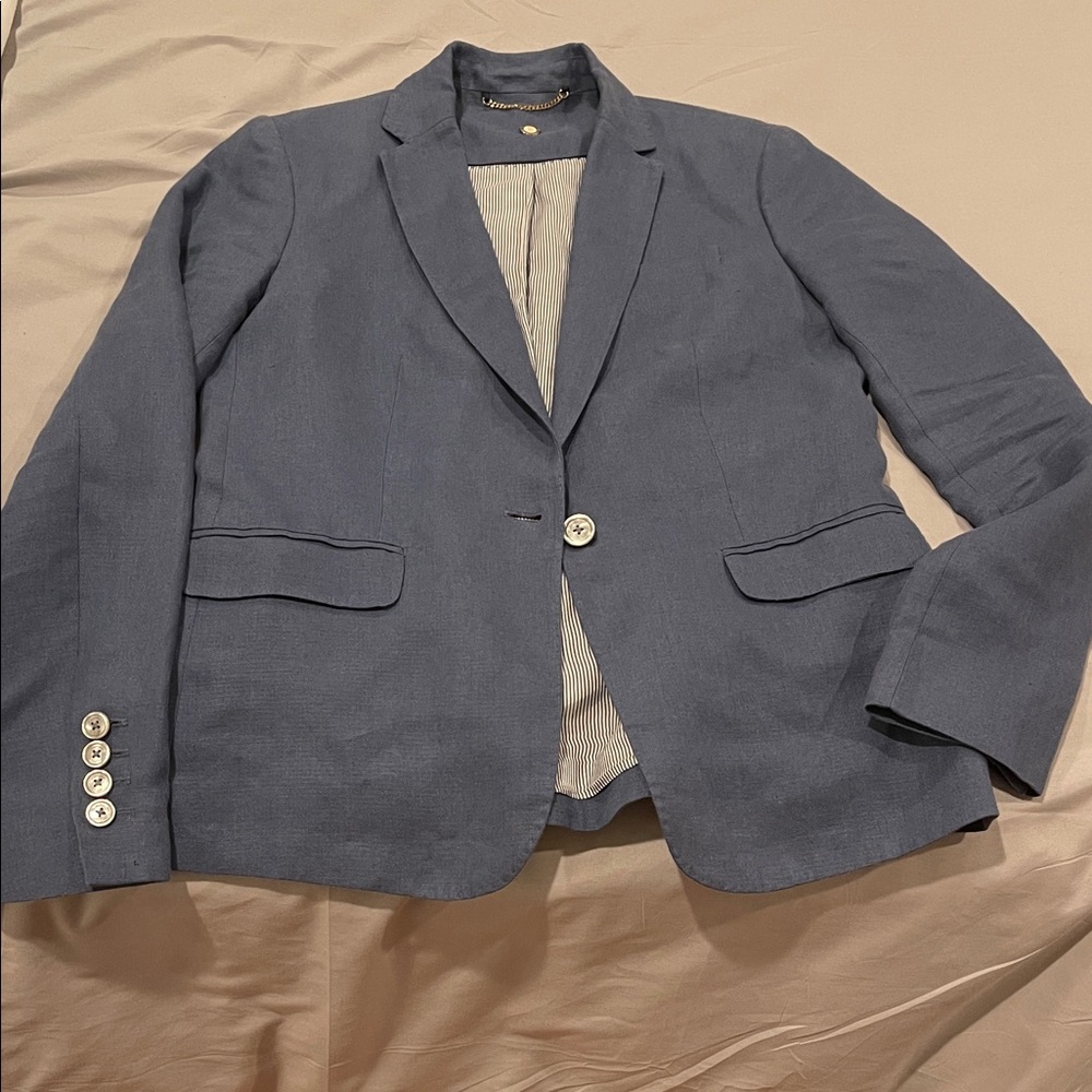 Mossimo Dutti blazer women’s 6 Blue Blazer spring New like Anthropologie Zara